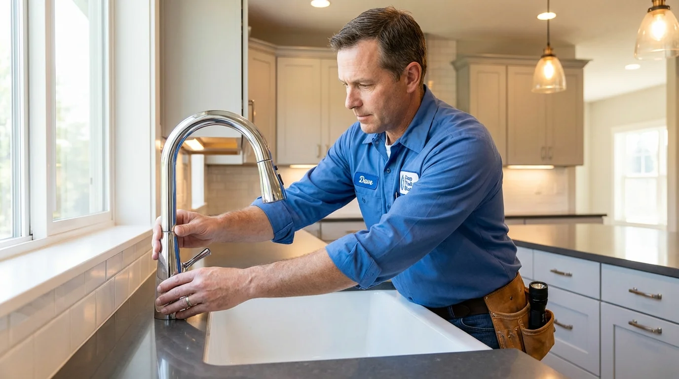 Kitchen faucet installation by Johns Plumbing LLC in Madelia